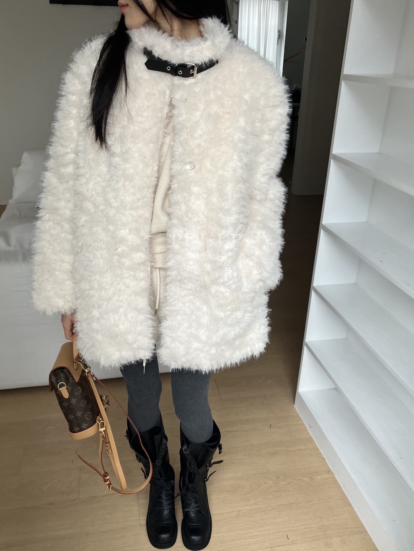 PIN-UP東大門㊣直郵女裝新品職業熱賣25秋冬人氣休閑短款大衣PIN-UP短款大衣