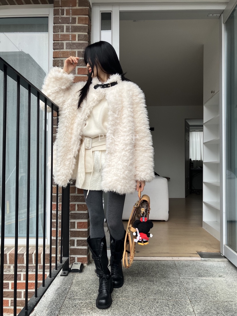 PIN-UP東大門㊣直郵女裝新品職業熱賣25秋冬人氣休閑短款大衣PIN-UP短款大衣