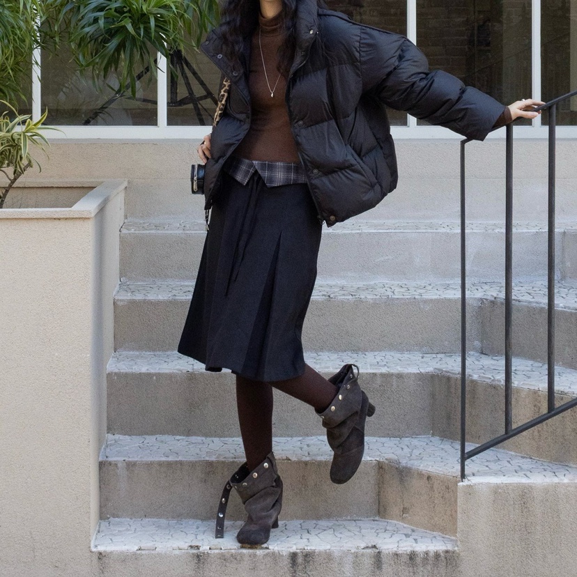 INSSENSE-A東大門㊣實拍女士新款推薦短款棉服特價高領填充鴨絨INSSENSE-A短款棉服