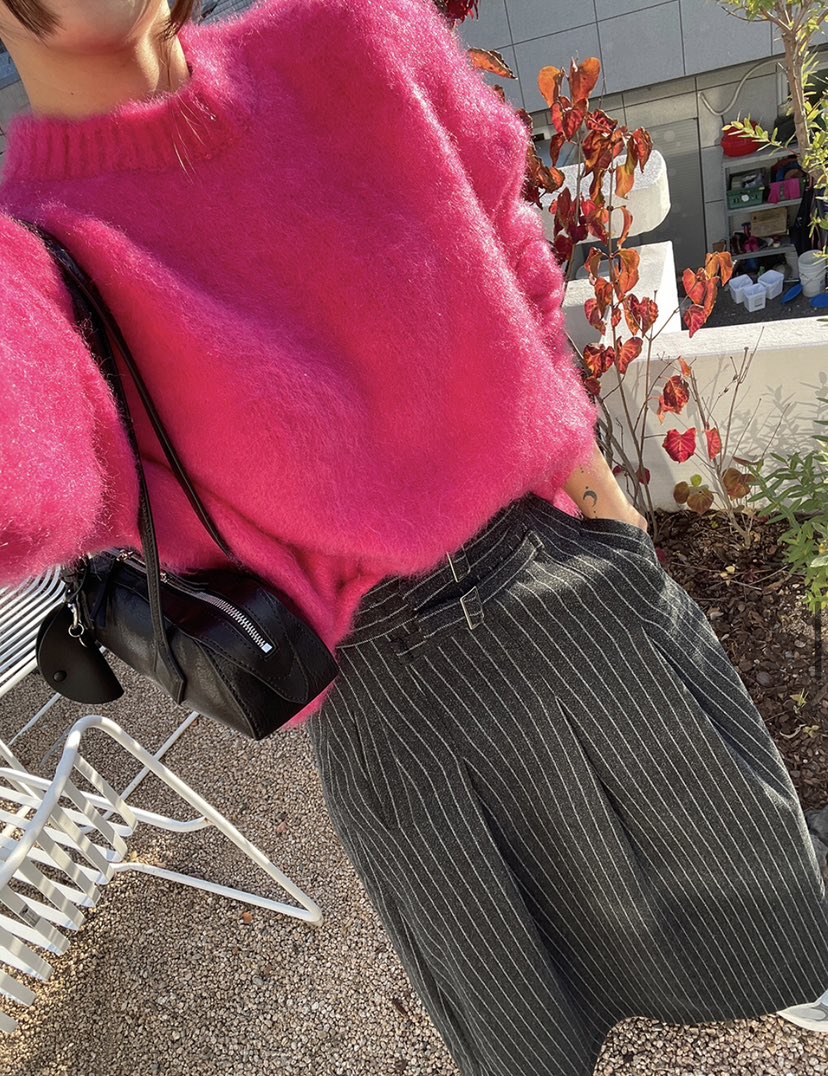 PAIRING東大門㊣實拍女士新款人氣休閑時尚熱賣針織衫馬海毛PAIRING針織衫