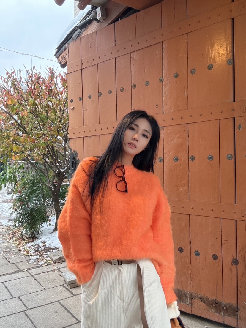 PAIRING東大門㊣實拍女士新款人氣休閑時尚熱賣針織衫馬海毛PAIRING針織衫