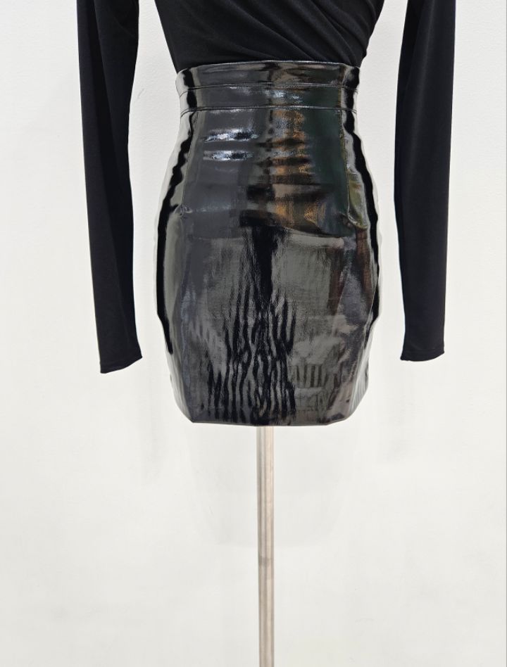 HIGH HEELS韓國代購㊣女裝新款人氣真品時尚休閑職業25秋冬短裙HIGH HEELS短裙圖色1