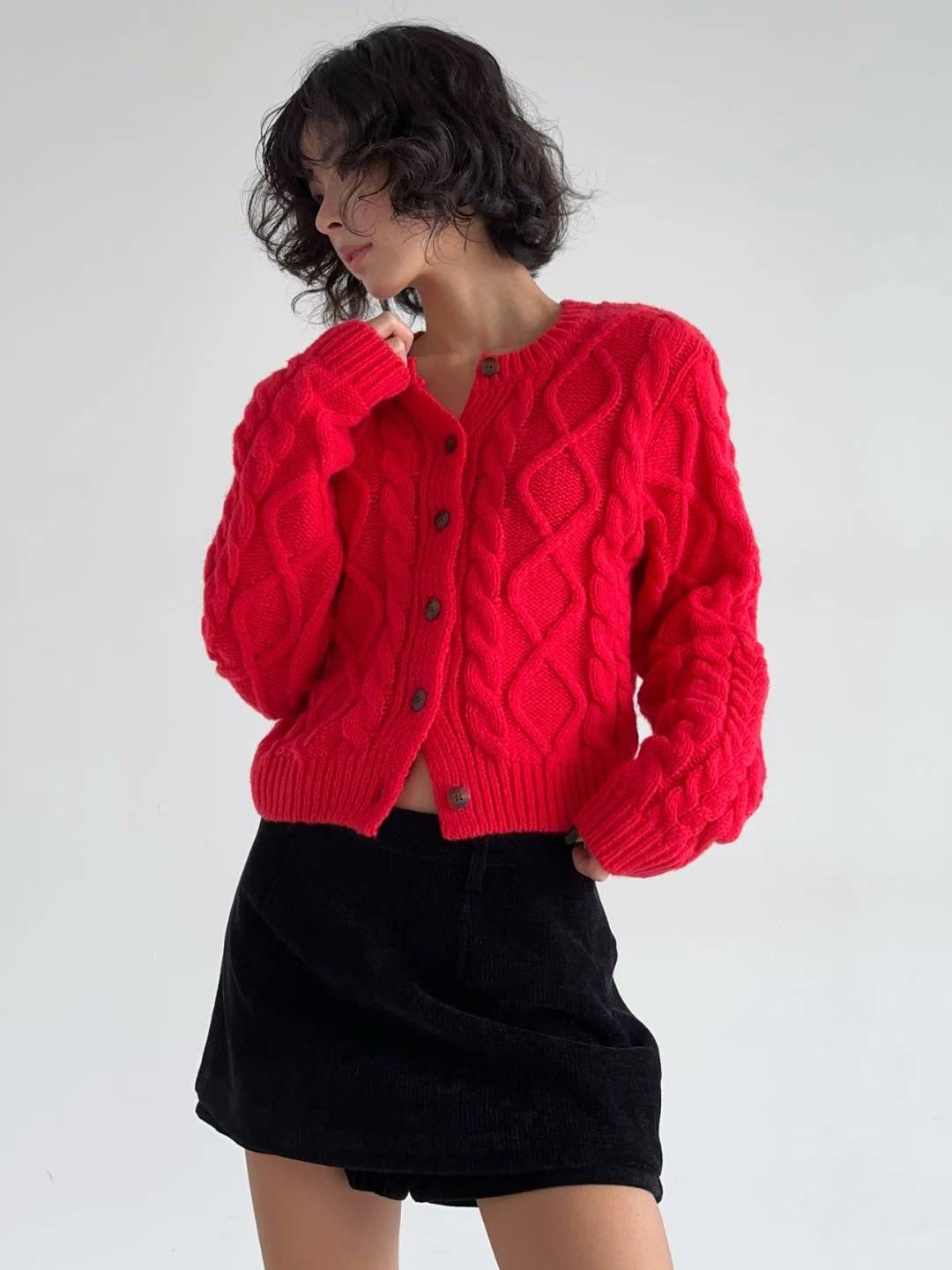 HIGH COLOR/NODI東大門㊣直郵女裝新品職業休閑25秋冬針織衫HIGH COLOR/NODI針織衫圖色1