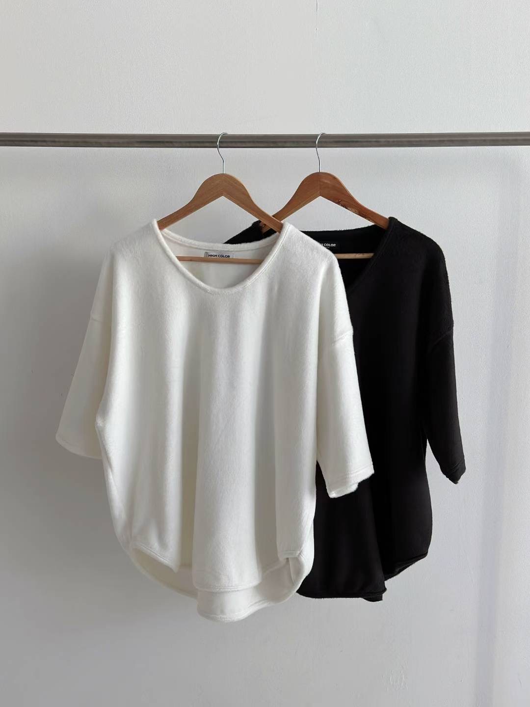 HIGH COLOR/NODI東大門㊣直郵女裝新款熱賣職業25秋冬T恤HIGH COLOR/NODIT恤圖色2左二色
