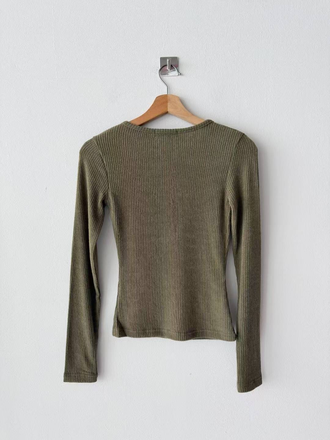 HIGH COLOR/NODI東大門㊣代購女士新款職業長袖T恤安哥拉HIGH COLOR/NODI長袖T恤