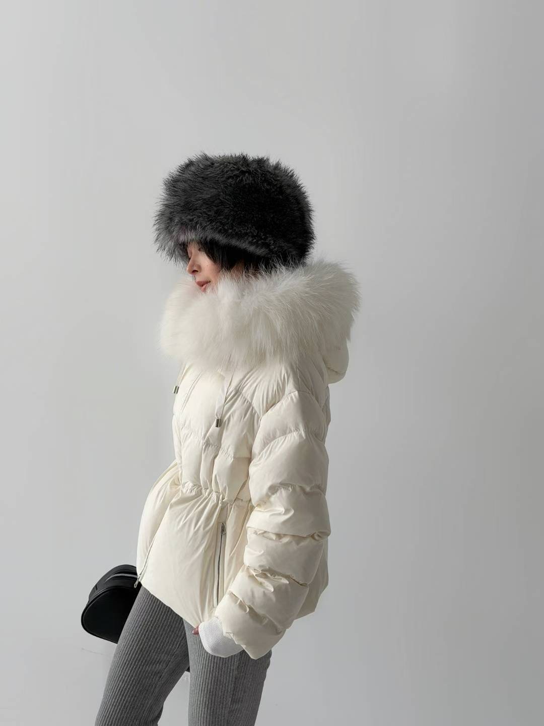 HIGH COLOR/NODI韓國代購㊣女裝新品休閑短款羽絨服填充絨HIGH COLOR/NODI短款羽絨服