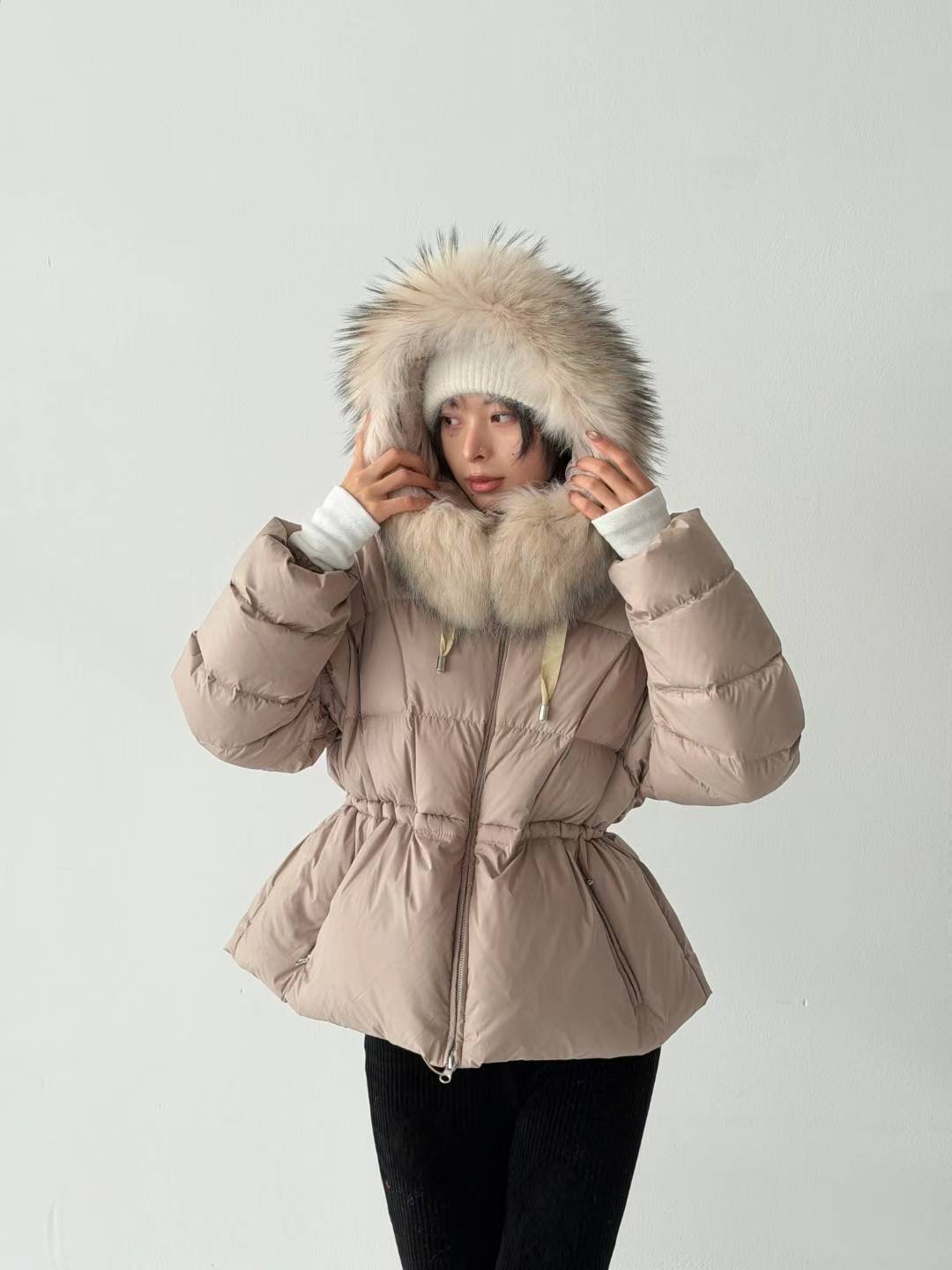 HIGH COLOR/NODI韓國代購㊣女裝新品休閑短款羽絨服填充絨HIGH COLOR/NODI短款羽絨服