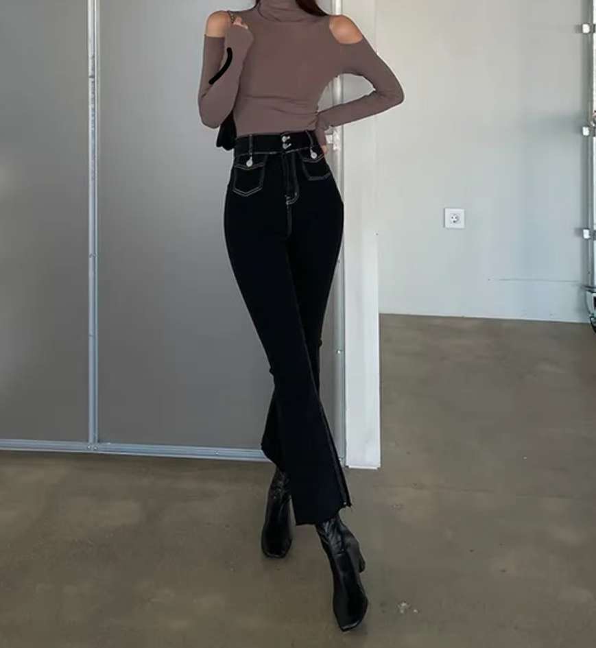 J CAT東大門㊣實拍女士新款人氣真品時尚職業熱賣休閑牛仔褲J CAT牛仔褲