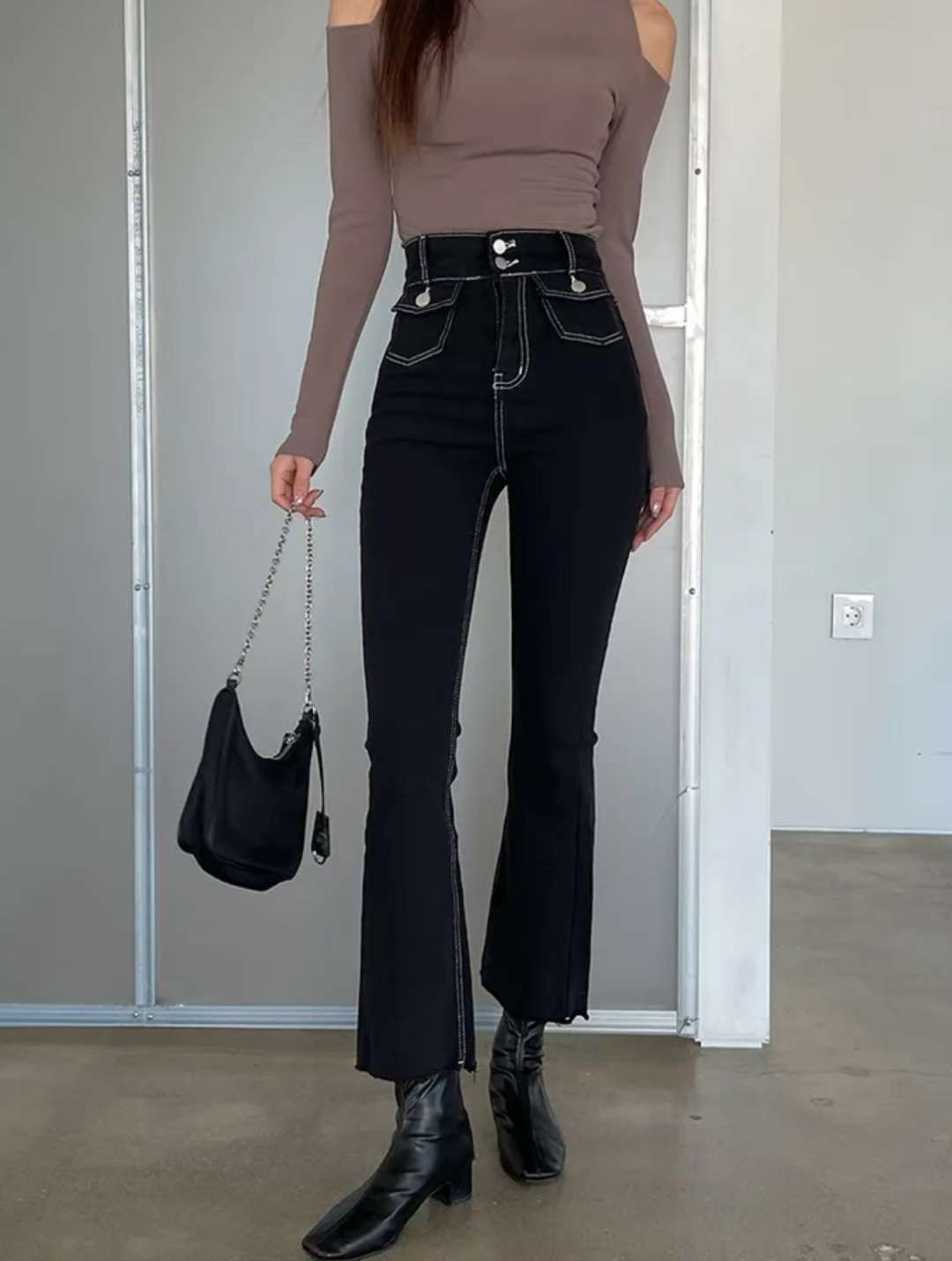 J CAT東大門㊣實拍女士新款人氣真品時尚職業熱賣休閑牛仔褲J CAT牛仔褲