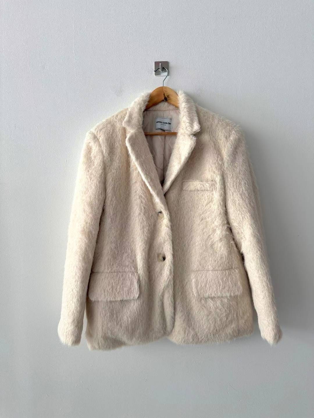 HIGH COLOR/NODI韓國代購㊣女士新品真品職業熱賣短款大衣HIGH COLOR/NODI短款大衣圖色2