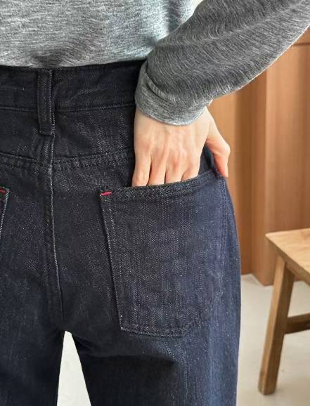 STELLA韓國直郵㊣女士新品推薦25秋冬時尚牛仔褲不褪色抓絨STELLA牛仔褲