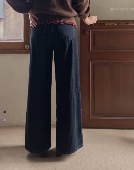 STELLA韓國直郵㊣女裝新款真品推薦時尚職業休閑25秋冬牛仔褲STELLA牛仔褲