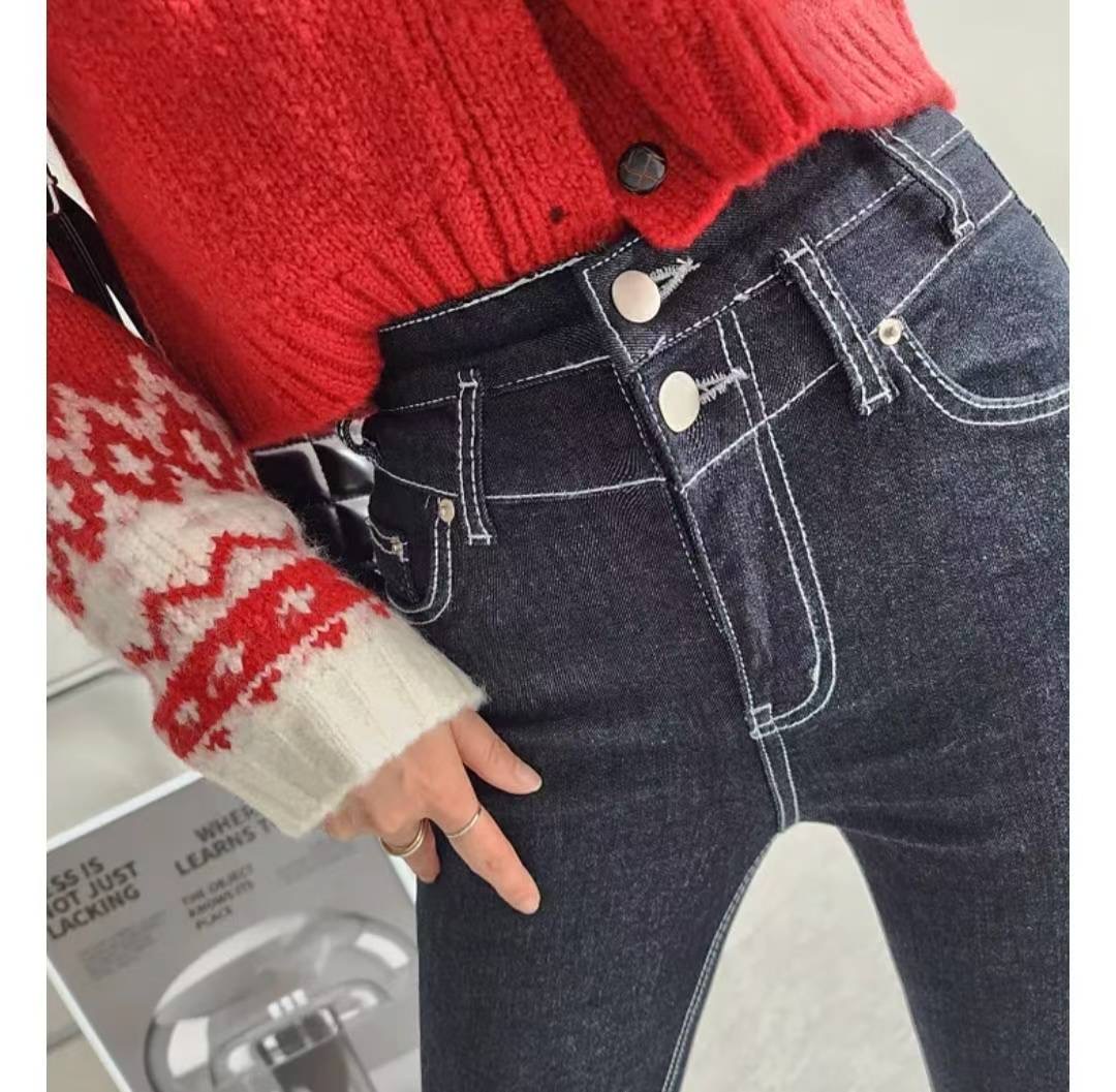 J CAT東大門㊣直郵女裝新款休閑人氣時尚真品職業25秋冬牛仔褲J CAT牛仔褲