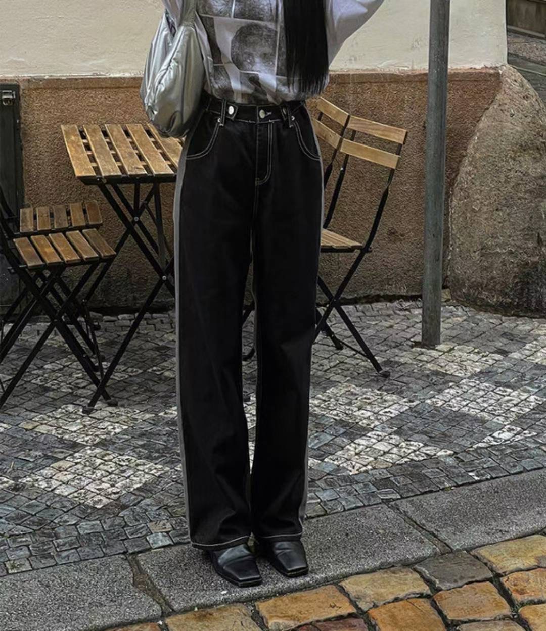 J CAT東大門㊣直郵女士新款休閑熱賣真品時尚25秋冬牛仔褲J CAT牛仔褲