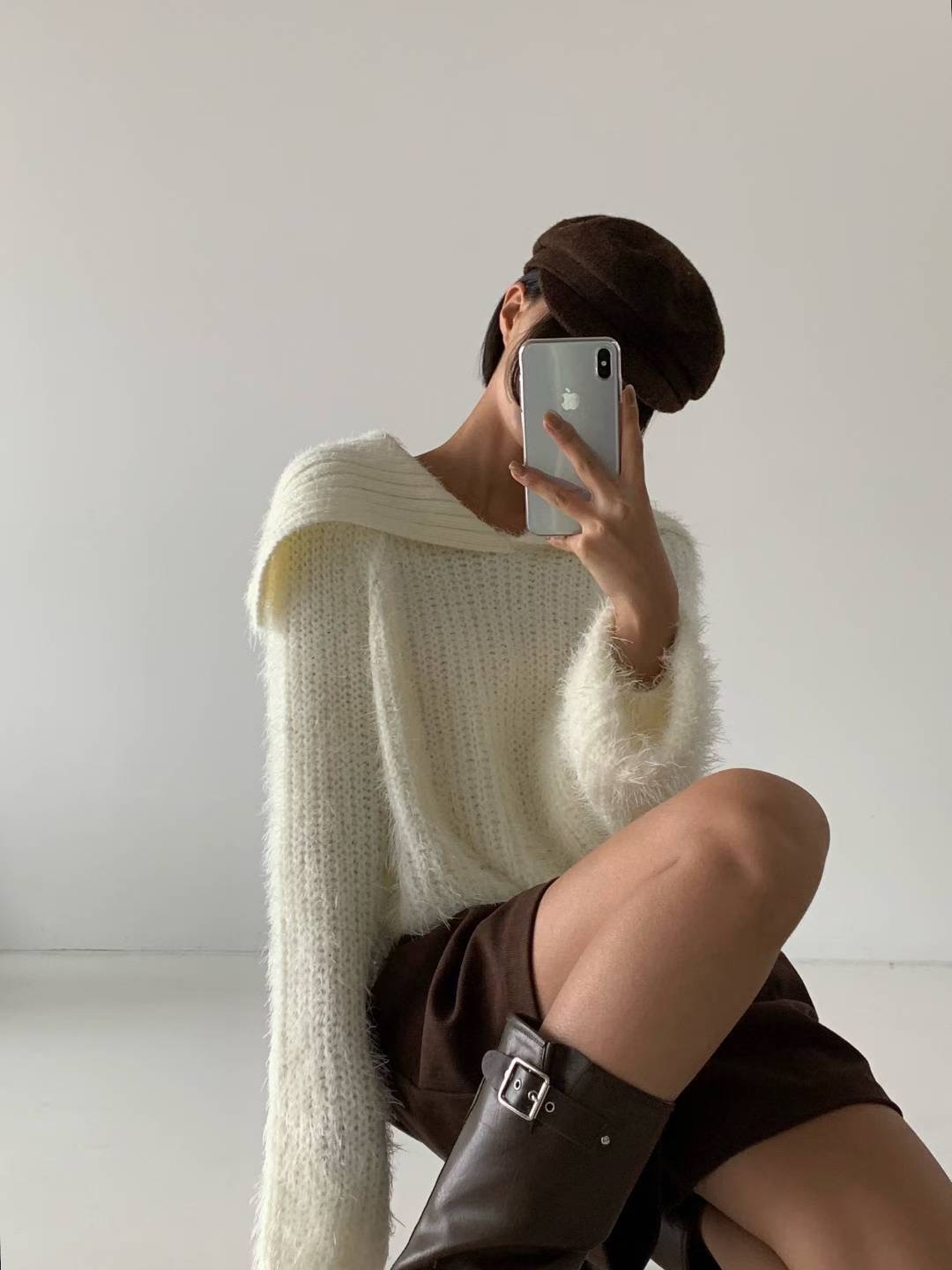 HIGH COLOR/NODI韓國代購㊣女裝新款休閑職業熱賣推薦針織衫HIGH COLOR/NODI針織衫