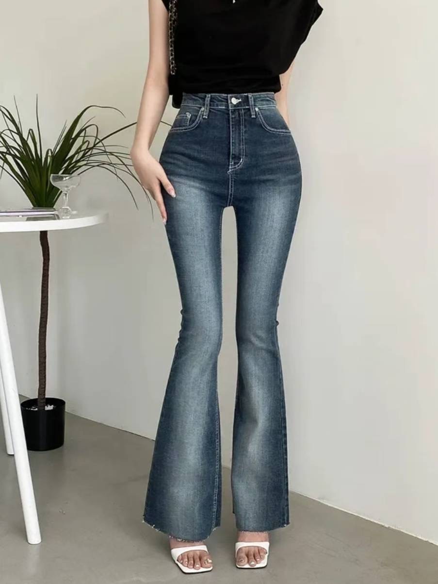 J CAT東大門㊣實拍女士新品推薦真品休閑時尚25秋冬牛仔褲J CAT牛仔褲圖色1