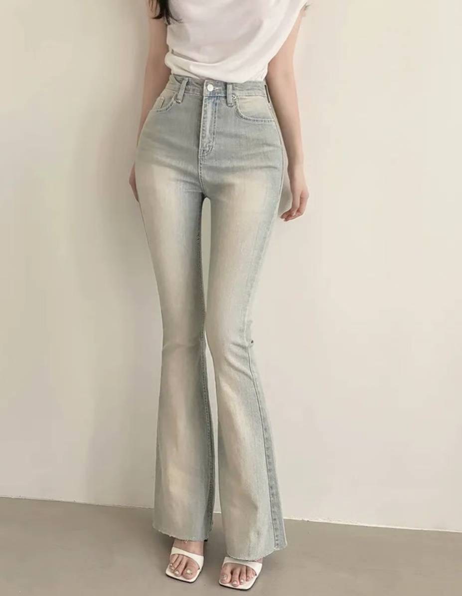 J CAT東大門㊣實拍女士新品推薦真品休閑時尚25秋冬牛仔褲J CAT牛仔褲圖色2