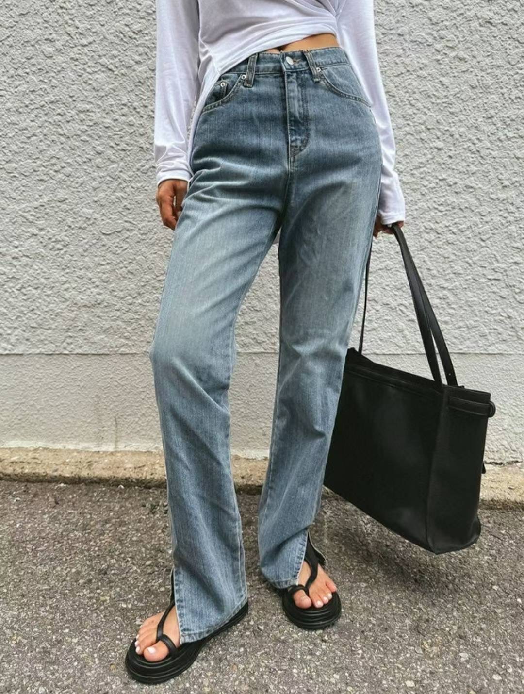 J CAT東大門㊣實拍女士新款熱賣推薦真品人氣休閑時尚牛仔褲J CAT牛仔褲