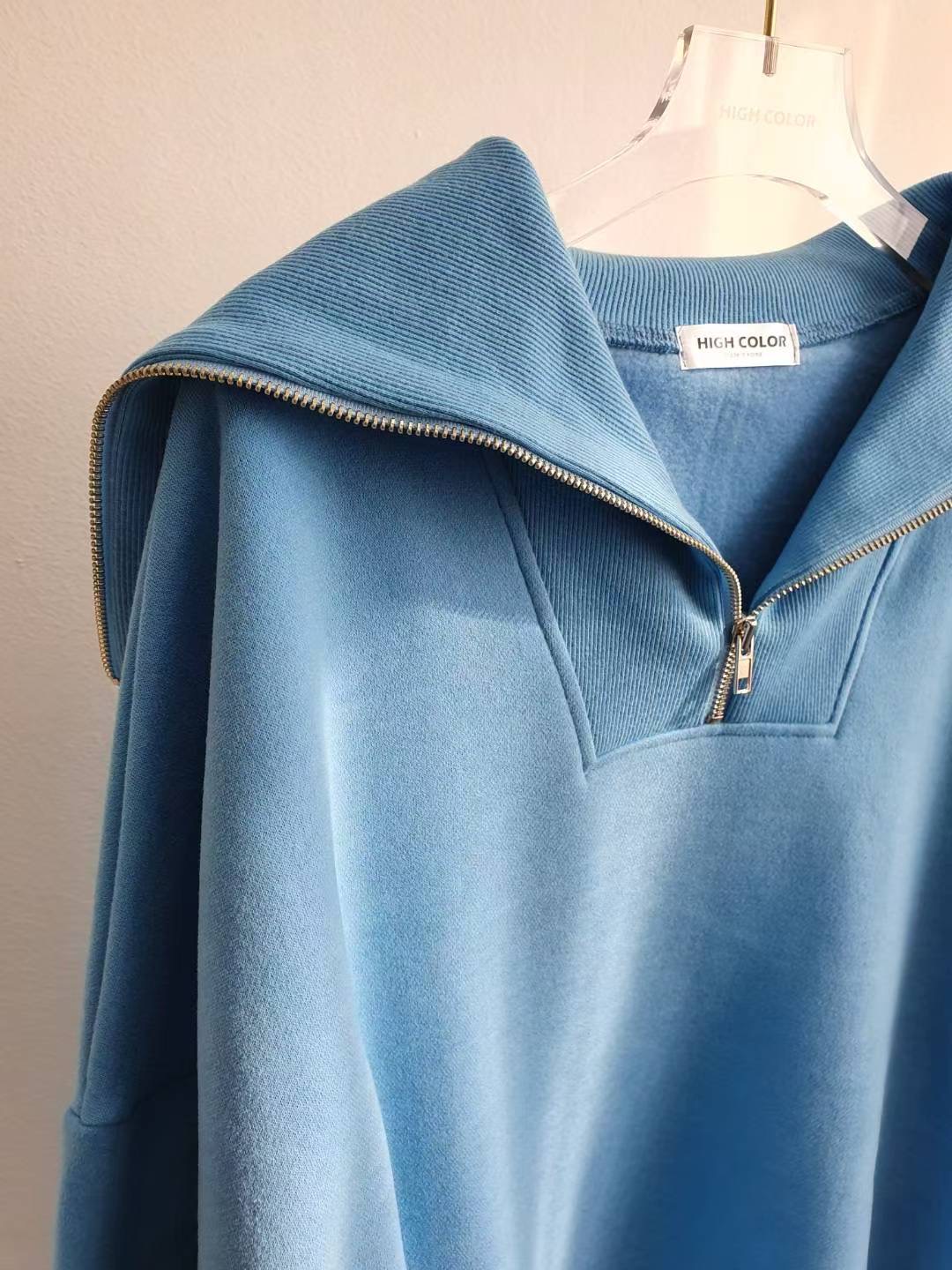 HIGH COLOR/NODI韓國代購㊣女裝新款25秋冬人氣休閑真品衛衣HIGH COLOR/NODI衛衣