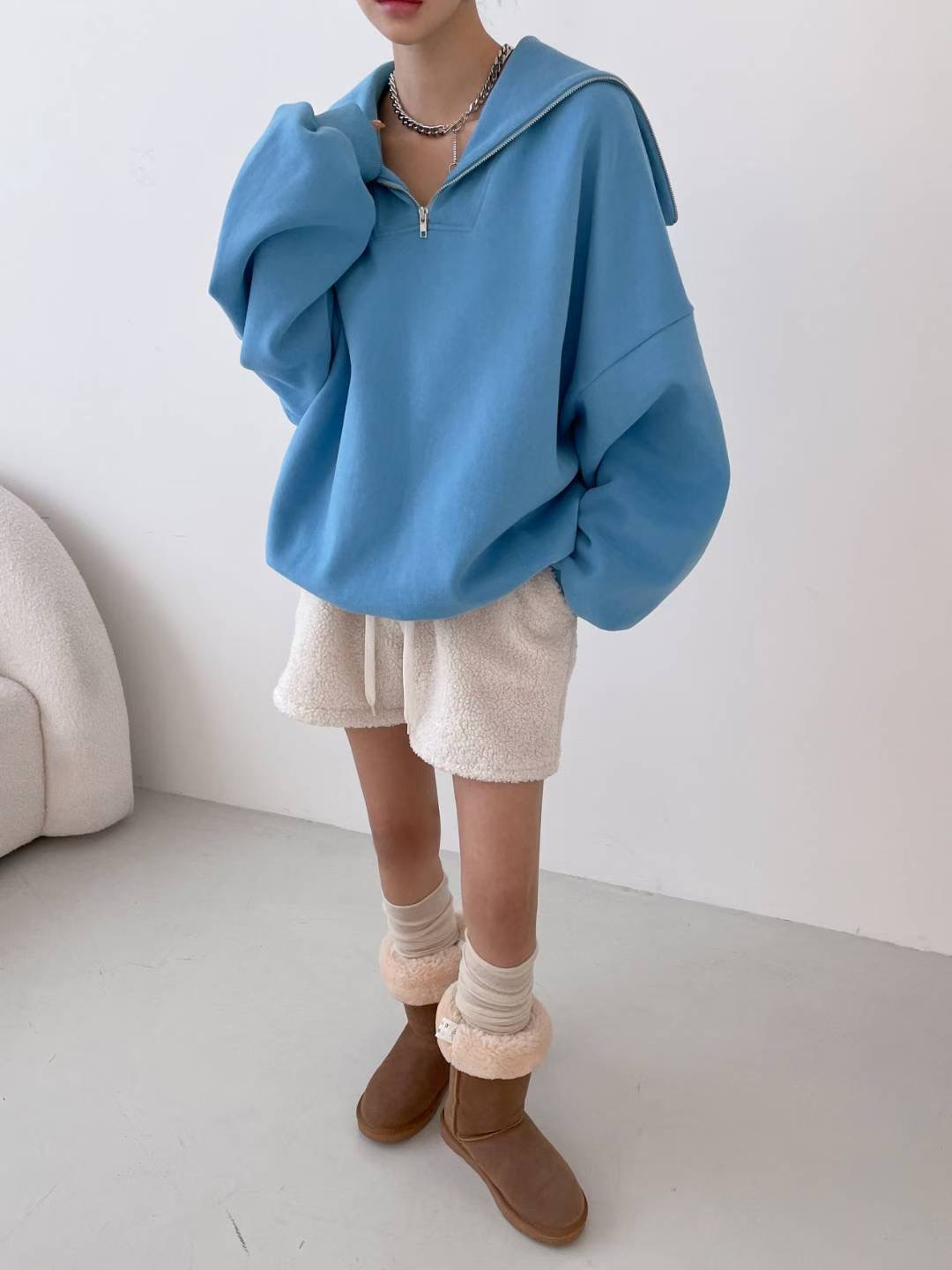 HIGH COLOR/NODI韓國代購㊣女裝新款25秋冬人氣休閑真品衛衣HIGH COLOR/NODI衛衣