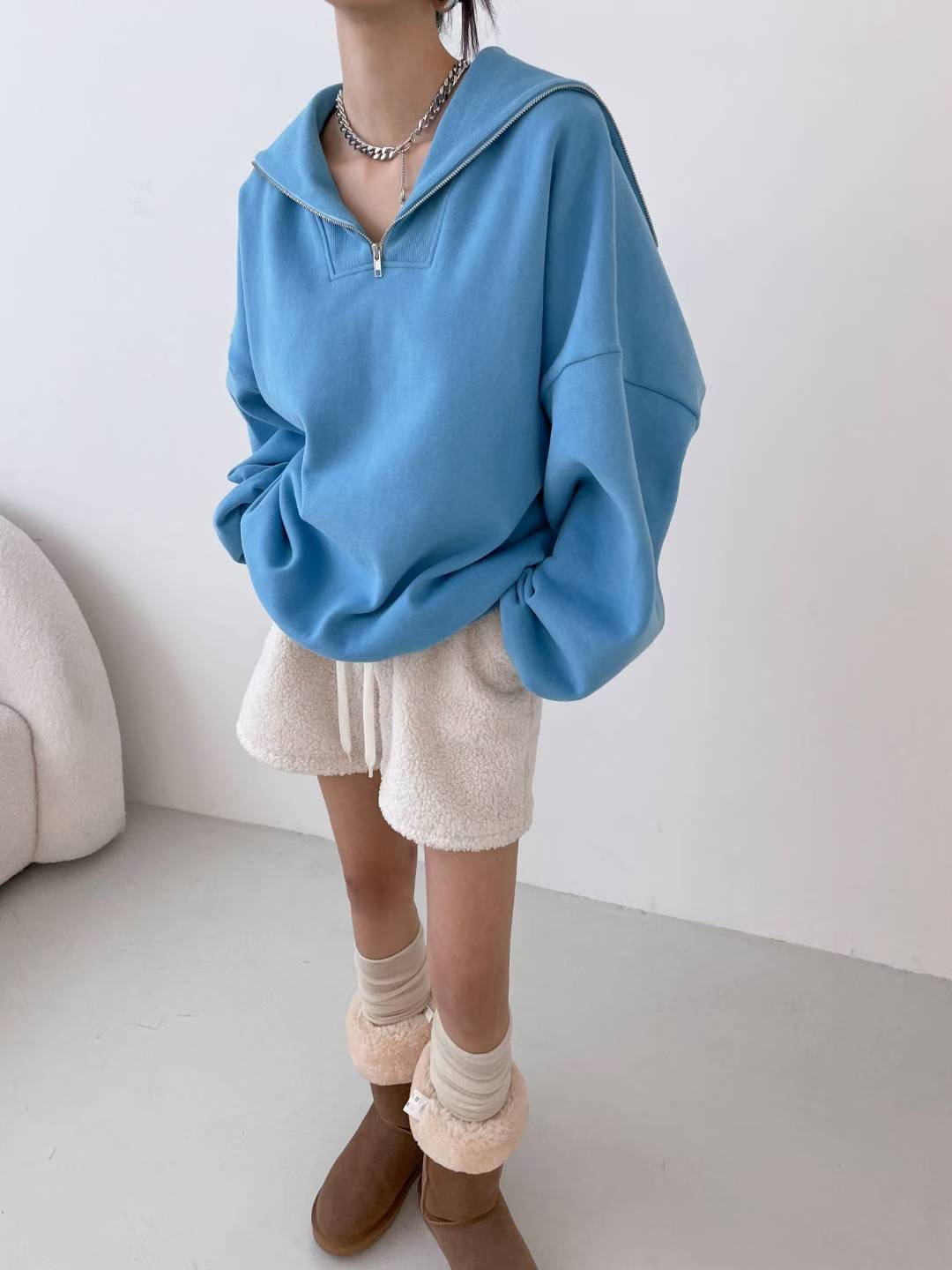 HIGH COLOR/NODI韓國代購㊣女裝新款25秋冬人氣休閑真品衛衣HIGH COLOR/NODI衛衣