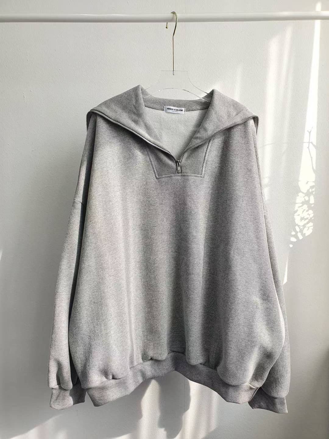 HIGH COLOR/NODI韓國代購㊣女裝新款25秋冬人氣休閑真品衛衣HIGH COLOR/NODI衛衣圖色1