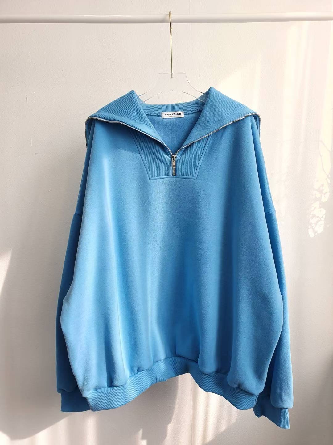 HIGH COLOR/NODI韓國代購㊣女裝新款25秋冬人氣休閑真品衛衣HIGH COLOR/NODI衛衣圖色2