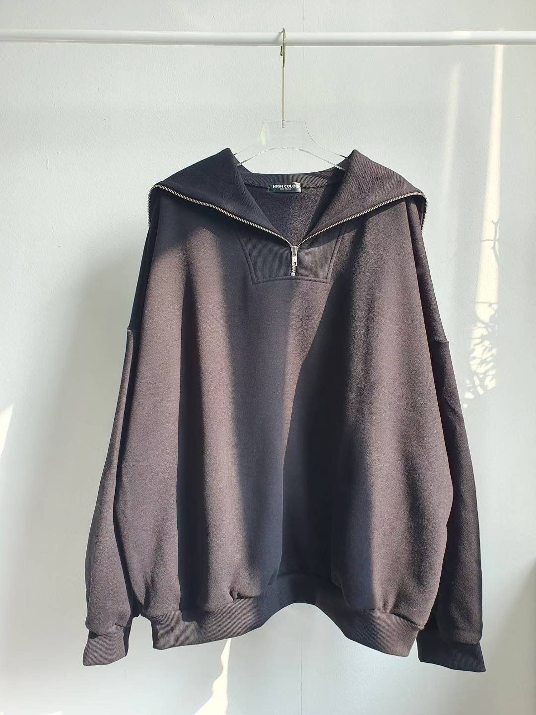 HIGH COLOR/NODI韓國代購㊣女裝新款25秋冬人氣休閑真品衛衣HIGH COLOR/NODI衛衣圖色3