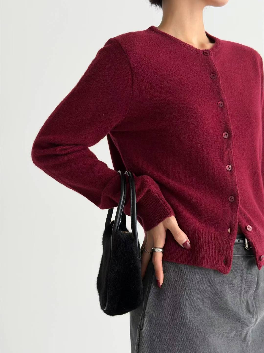 HIGH COLOR/NODI韓國代購㊣女裝新款時尚針織衫美利奴羊毛HIGH COLOR/NODI針織衫