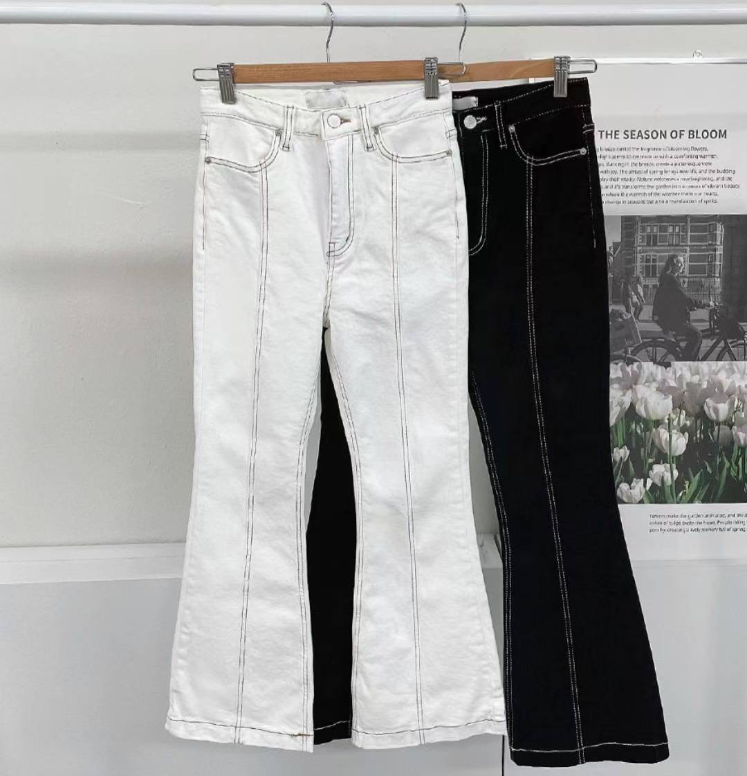 J CAT韓國直郵㊣女士新品人氣職業休閑時尚熱賣真品牛仔褲J CAT牛仔褲