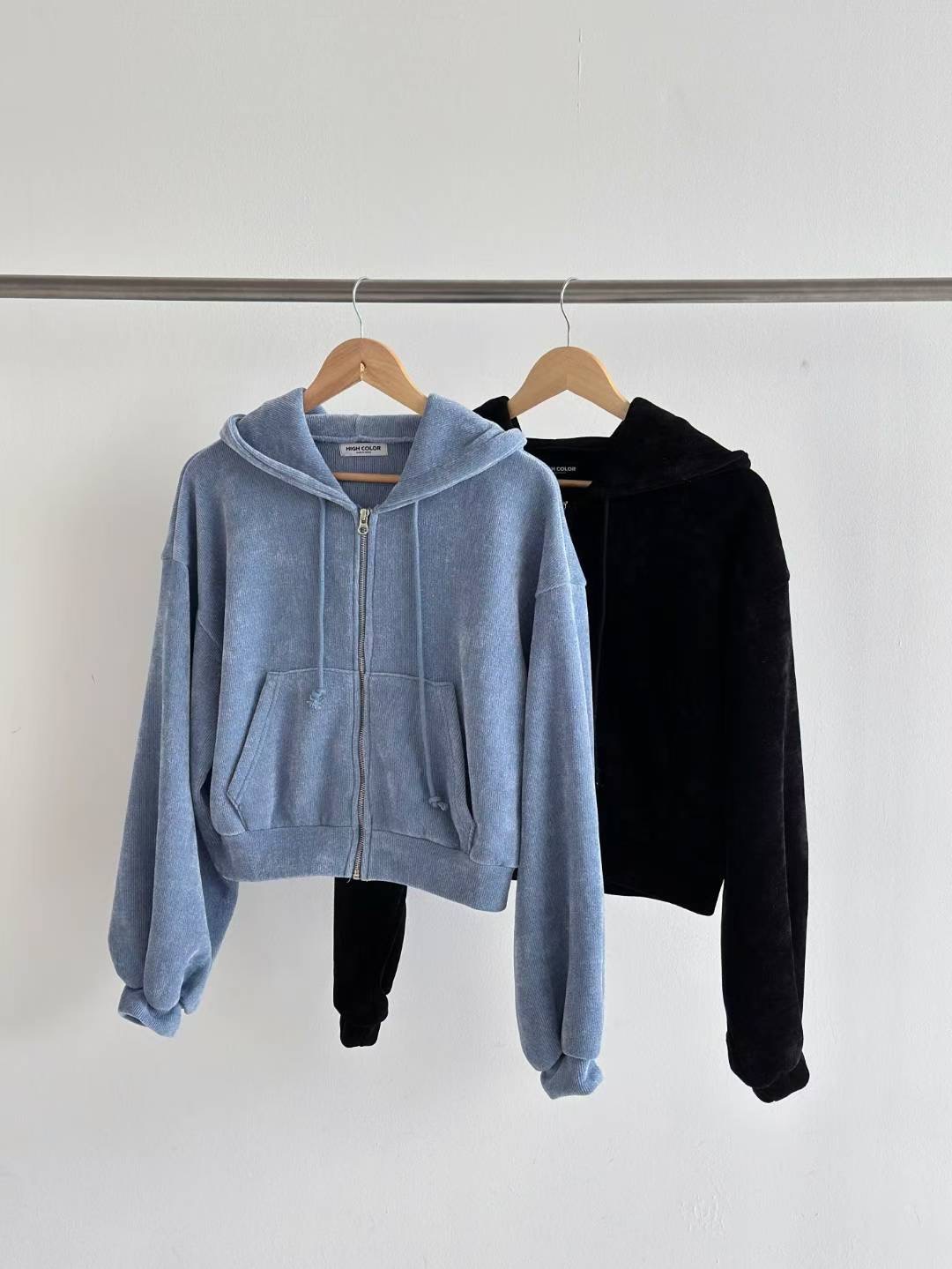 HIGH COLOR/NODI韓國直郵㊣女士新款休閑熱賣時尚25秋冬夾克HIGH COLOR/NODI夾克圖色2左二色