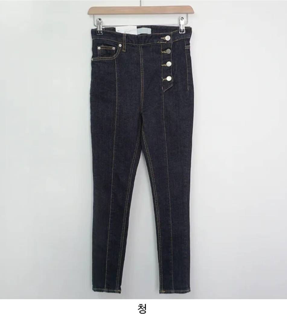 J CAT韓國代購㊣女裝新款休閑人氣25秋冬真品時尚熱賣牛仔褲J CAT牛仔褲圖色2