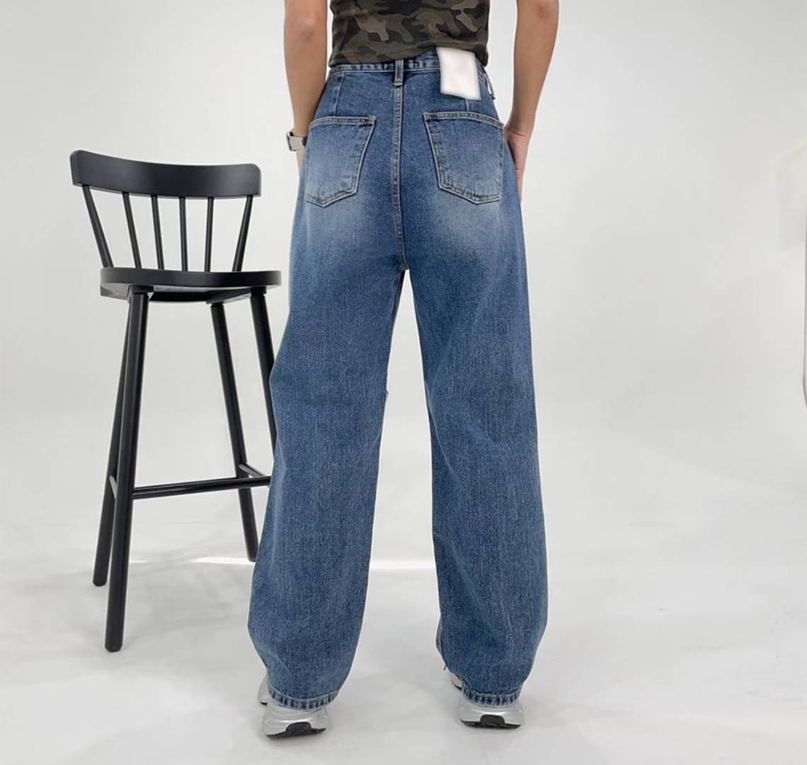 J CAT東大門㊣直郵女裝新款人氣職業真品熱賣25秋冬牛仔褲J CAT牛仔褲