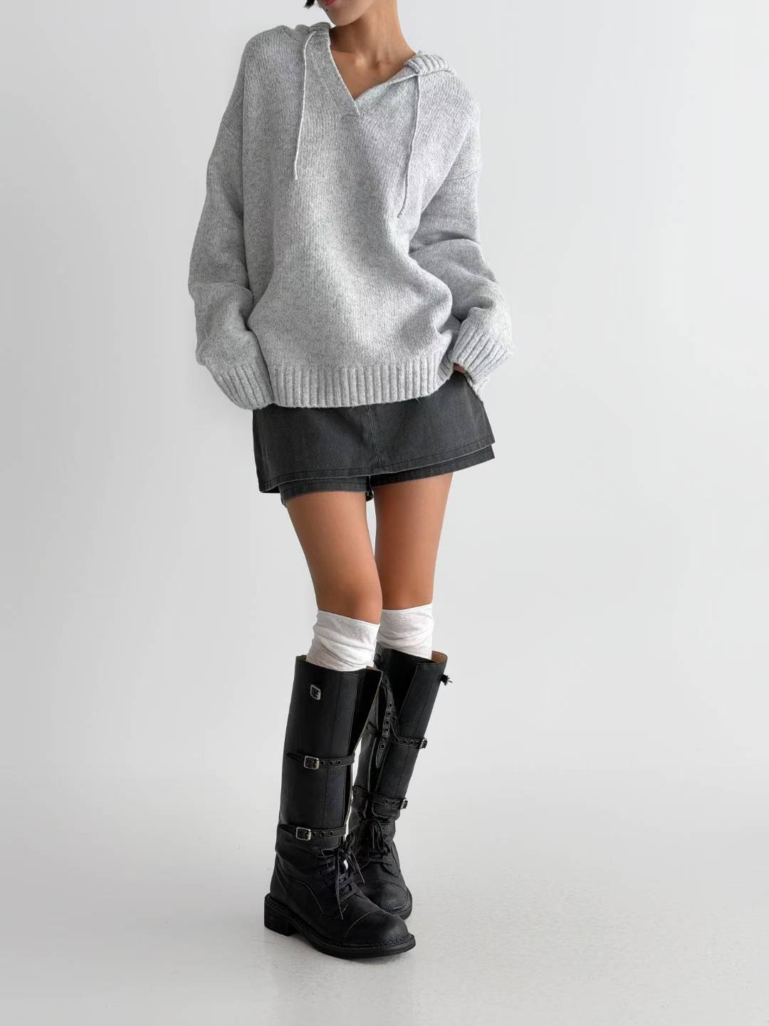 HIGH COLOR/NODI東大門㊣代購女裝新款人氣推薦真品25秋冬衛衣HIGH COLOR/NODI衛衣