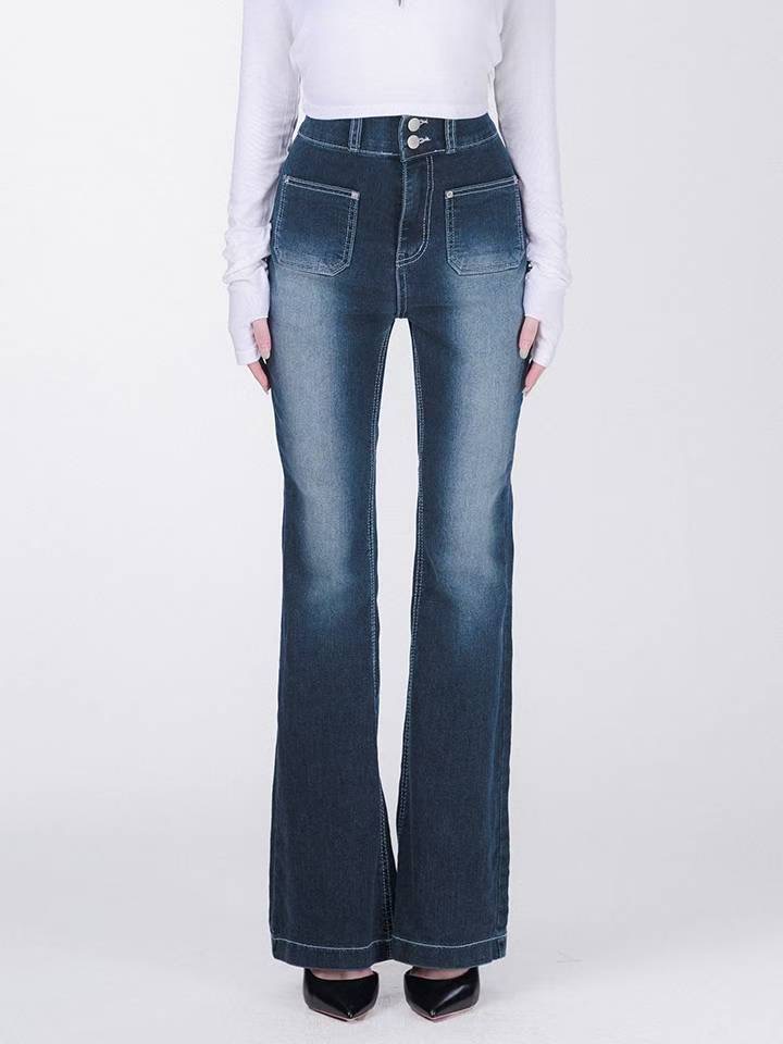 J CAT東大門㊣代購女裝新品時尚推薦職業休閑真品25秋冬牛仔褲J CAT牛仔褲