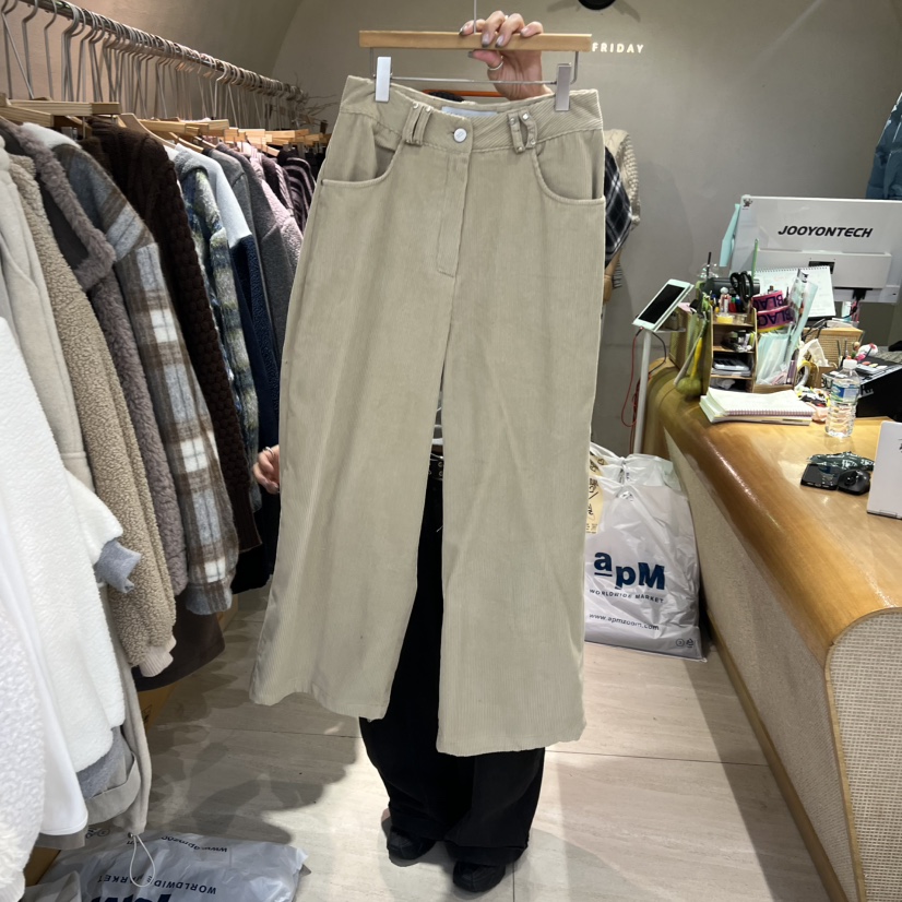 BLACKFRIDAY東大門㊣實拍女裝新品25秋冬推薦人氣休閑褲加絨BLACK FRIDAY休閑褲圖色1