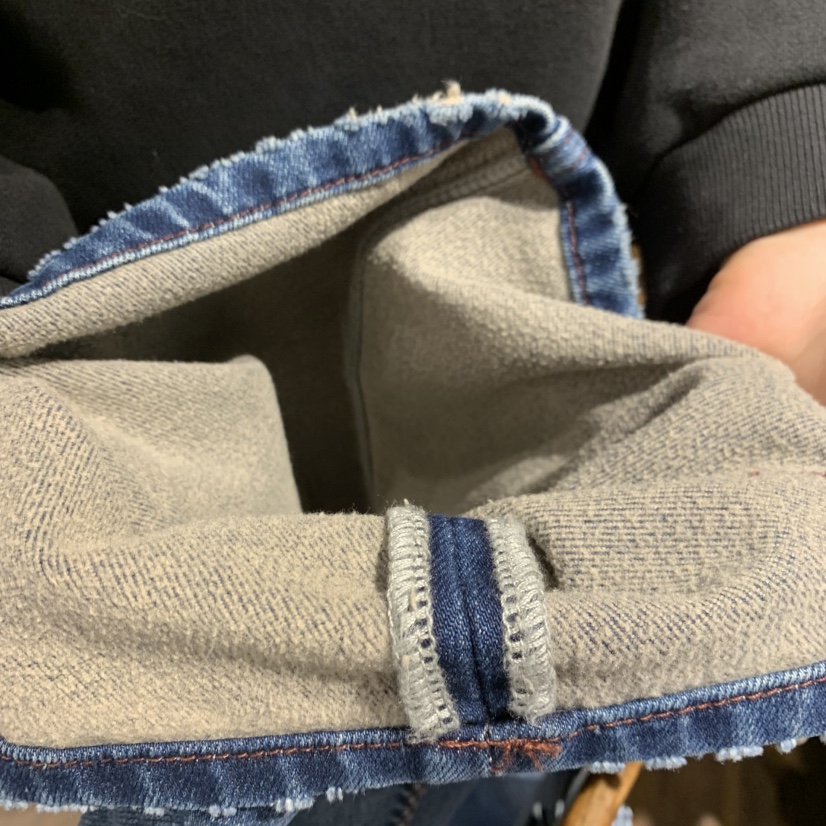 MERCI LINDA東大門㊣直郵女裝新品休閑人氣牛仔褲加絨褶裥MERCI LINDA牛仔褲