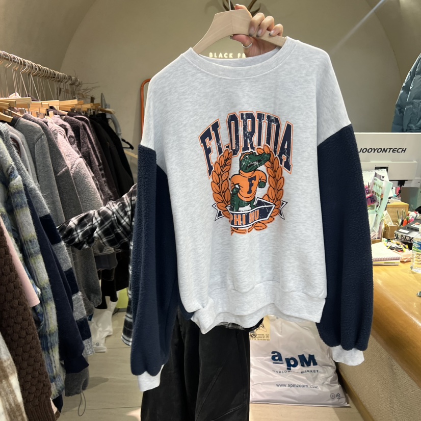 BLACKFRIDAY東大門㊣實拍女裝新款推薦時尚人氣職業衛衣加絨BLACK FRIDAY衛衣圖色3