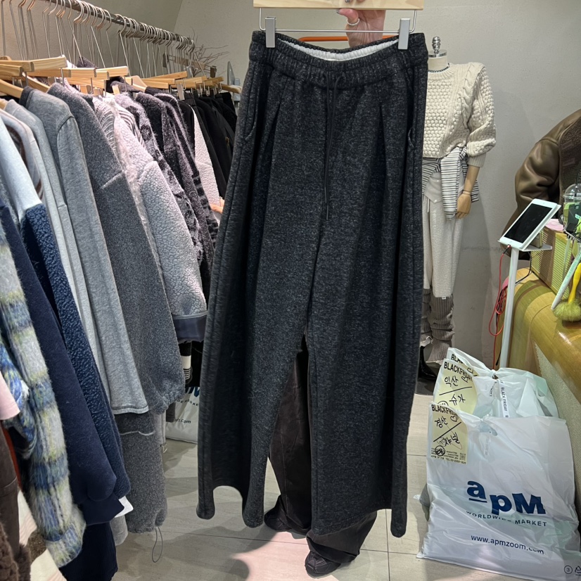 BLACKFRIDAY東大門㊣實拍女士新款真品職業熱賣休閑休閑褲加絨BLACK FRIDAY休閑褲圖色1