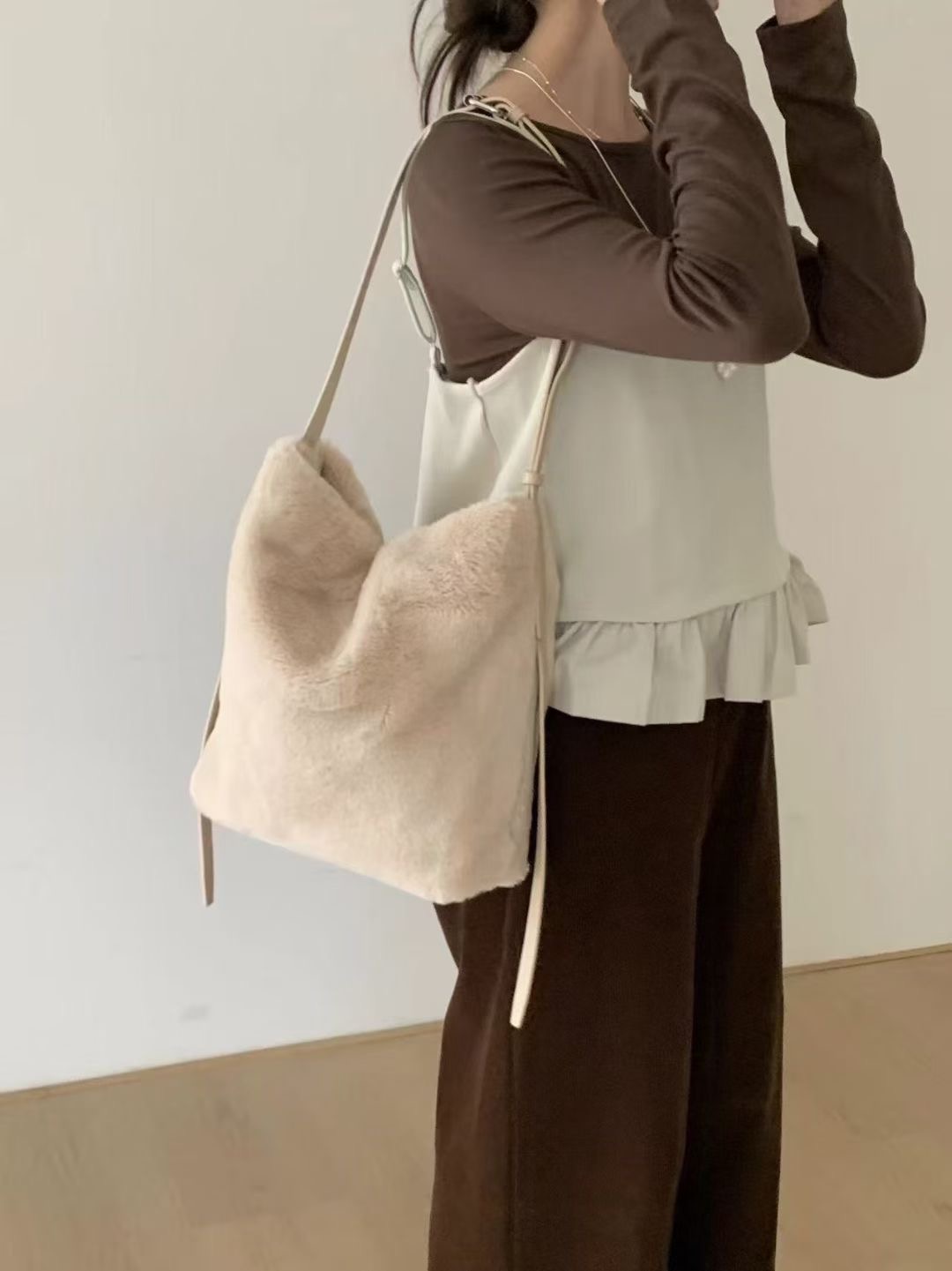 ORANGE-오렌지-OT韓國直郵㊣女士新品休閑時尚單肩斜跨包ORANGE單肩/斜跨包圖色2