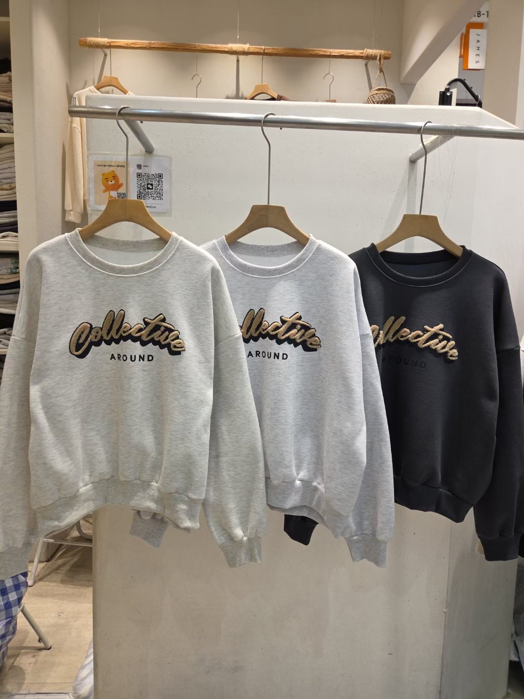 JAMES 제임스韓國代購㊣女士新款休閑時尚推薦職業衛衣加絨JAMES衛衣