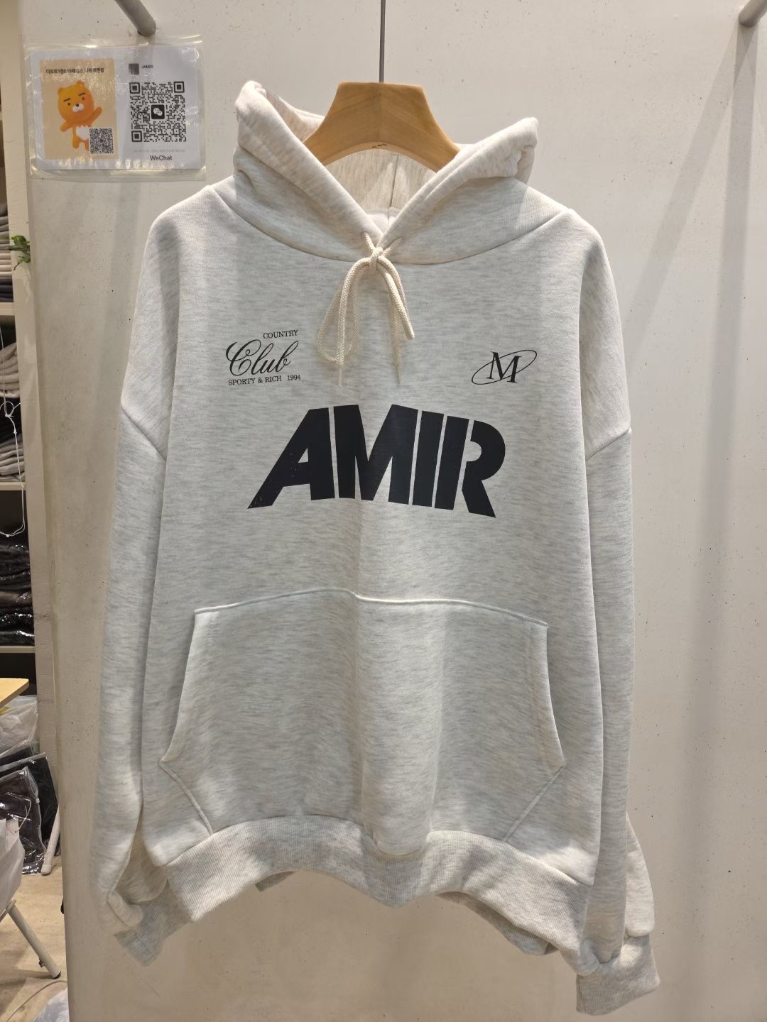 JAMES 제임스東大門㊣代購女士新款熱賣推薦人氣衛衣兜帽加絨JAMES衛衣圖色1