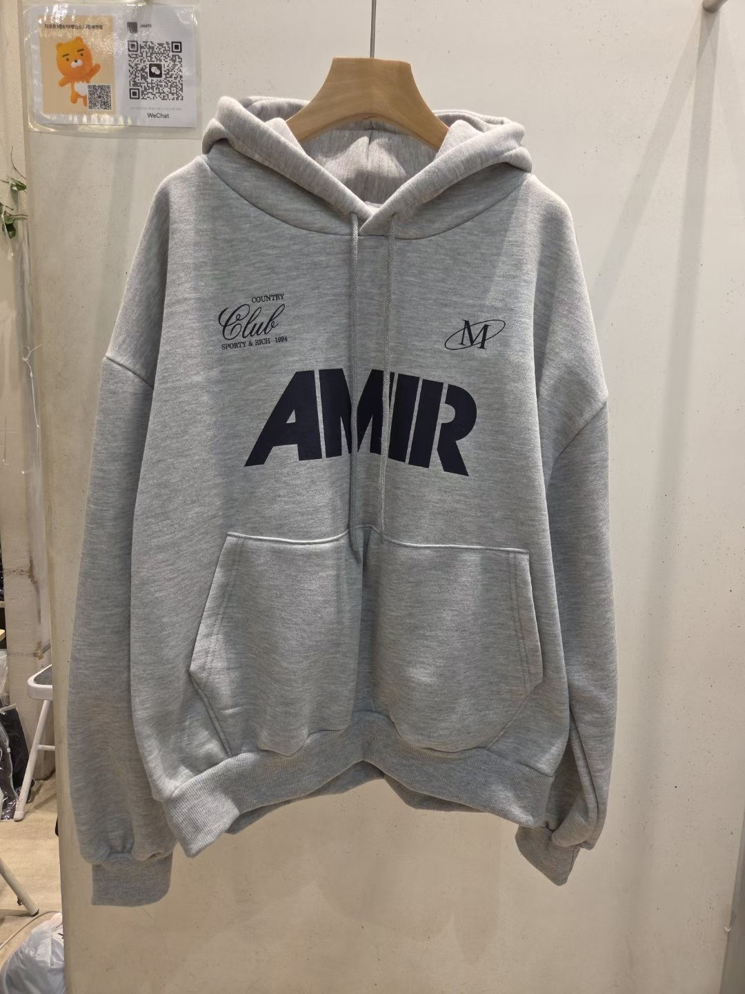 JAMES 제임스東大門㊣代購女士新款熱賣推薦人氣衛衣兜帽加絨JAMES衛衣圖色2