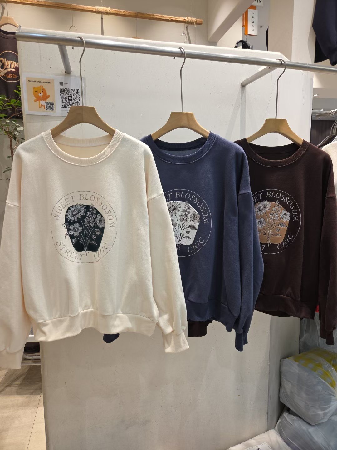 JAMES 제임스東大門㊣代購女士新款熱賣人氣真品25秋冬衛衣JAMES衛衣