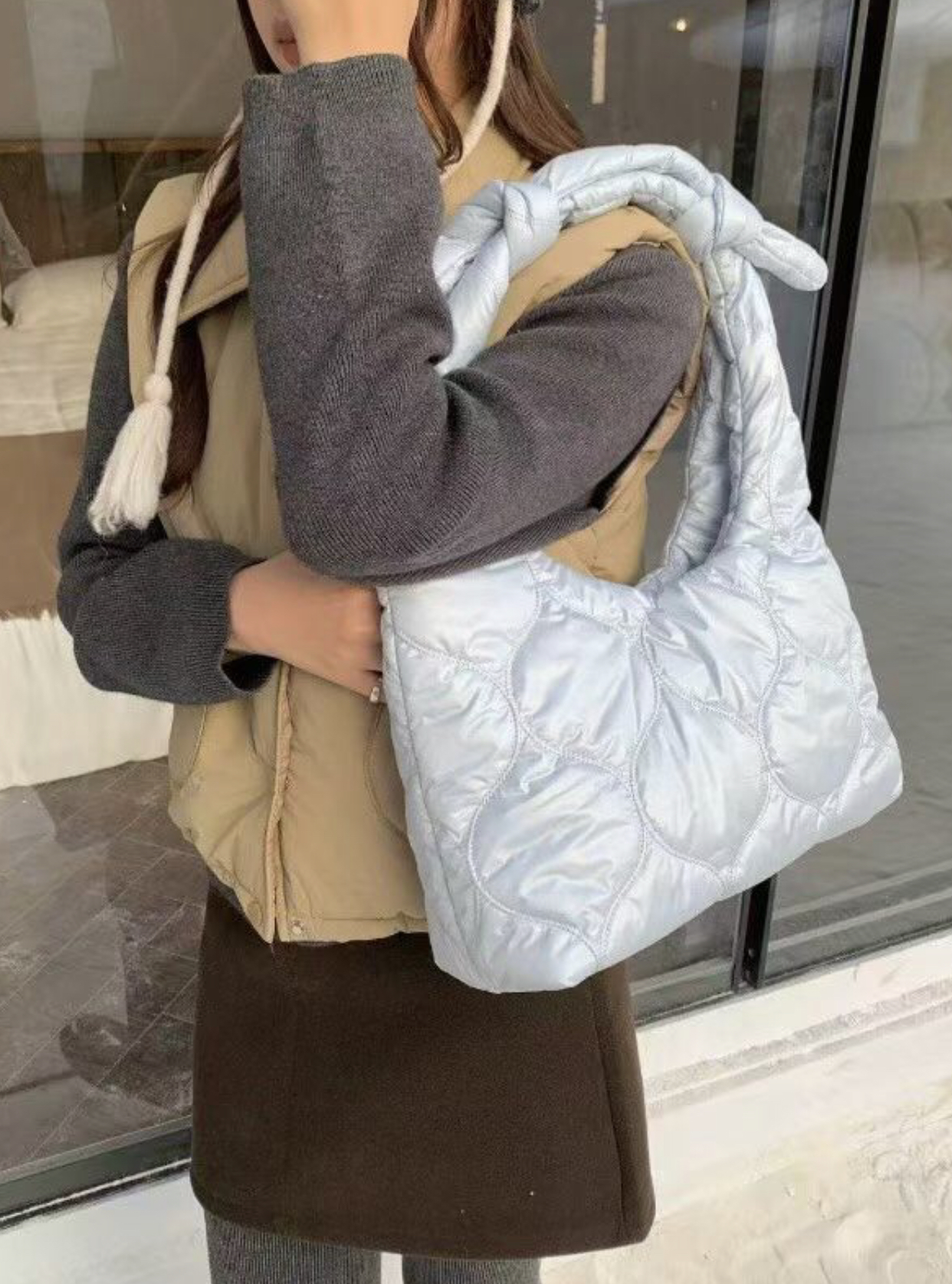 ORANGE-오렌지-OT韓國代購㊣女裝新款25秋冬手拿包腋下包ORANGE手拿包/腋下包圖色2