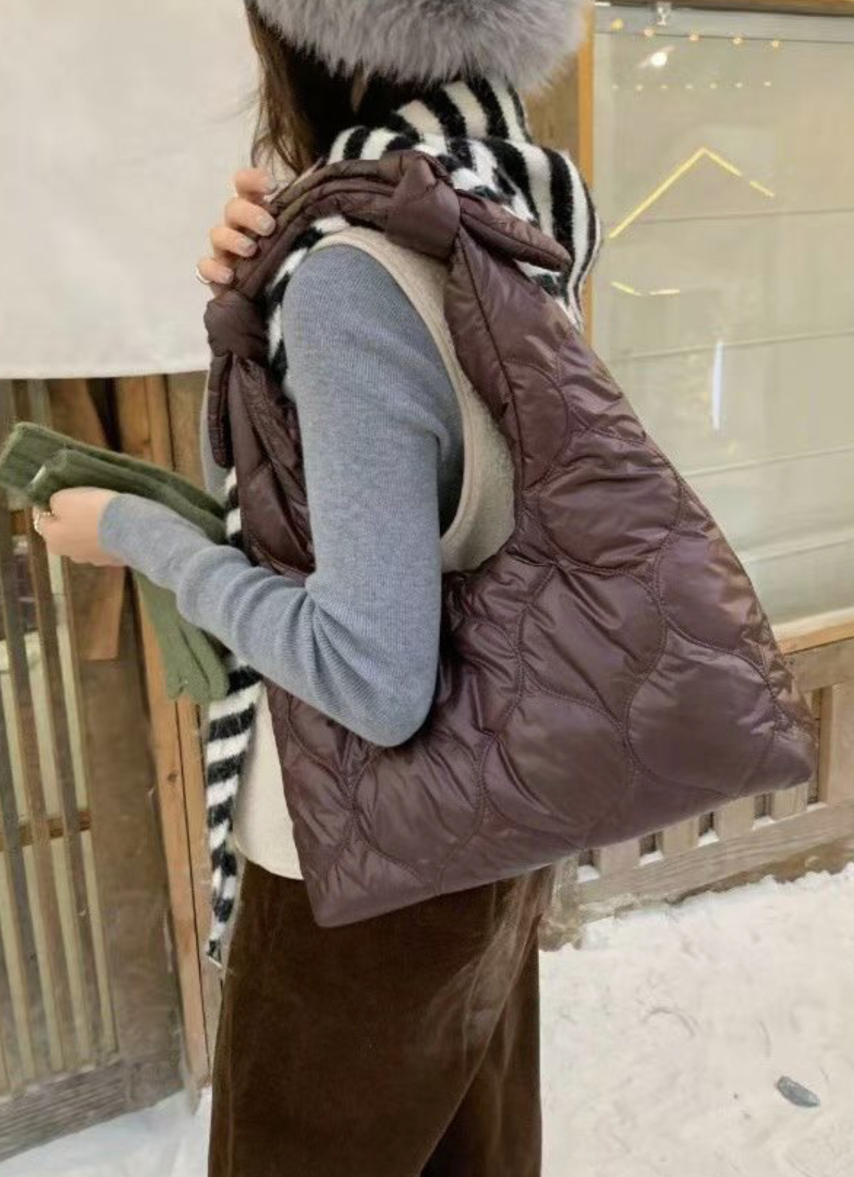 ORANGE-오렌지-OT韓國代購㊣女裝新款25秋冬手拿包腋下包ORANGE手拿包/腋下包圖色4