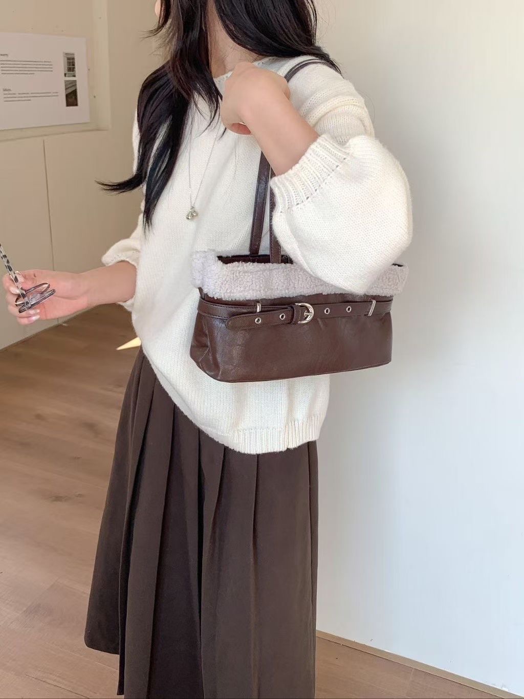 ORANGE-오렌지-OT韓國代購㊣女裝新款休閑時尚單肩斜跨包ORANGE單肩/斜跨包圖色1