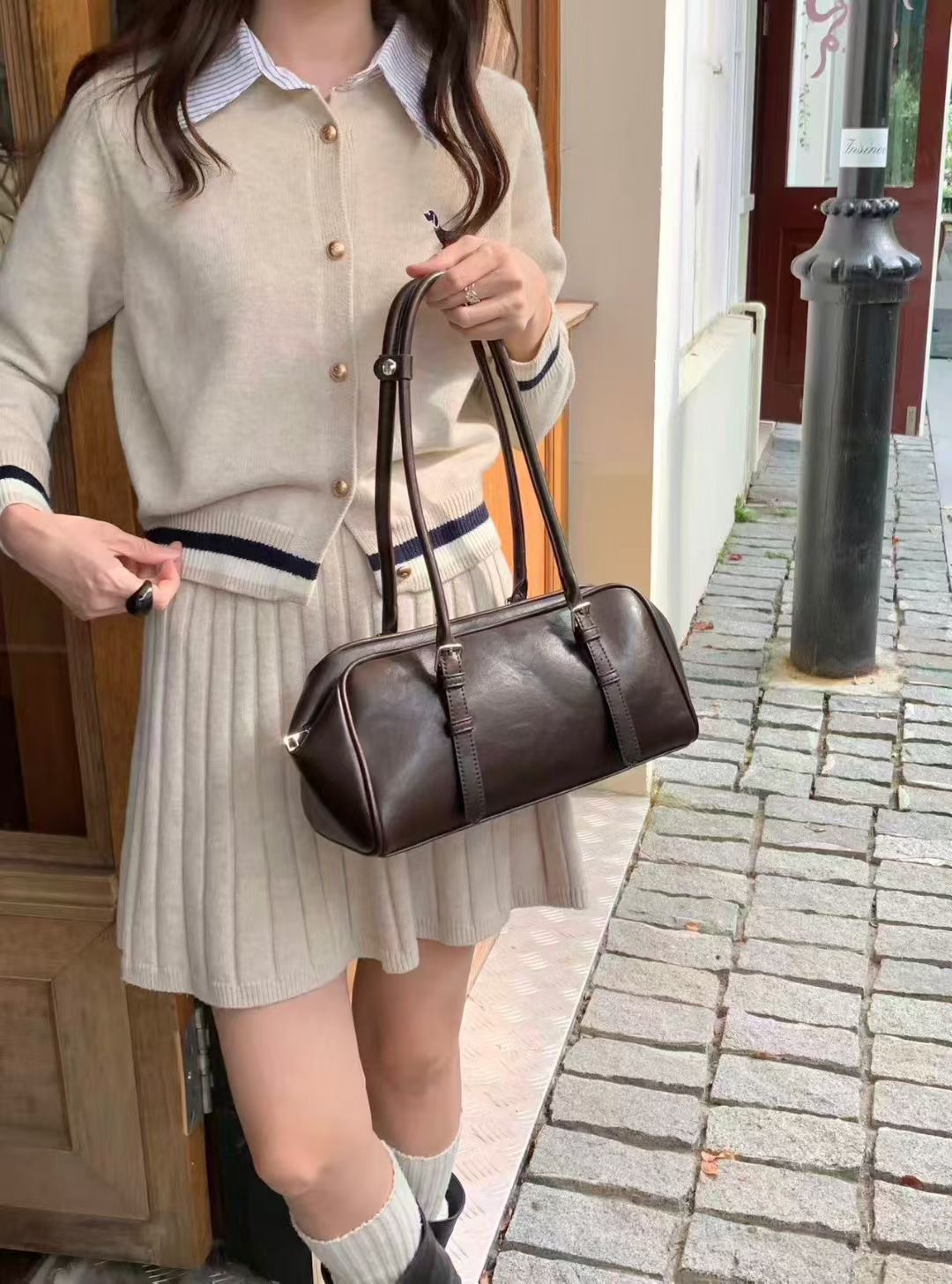 ORANGE-오렌지-OT韓國代購㊣女裝新品25秋冬休閑單肩斜跨包ORANGE單肩/斜跨包圖色1