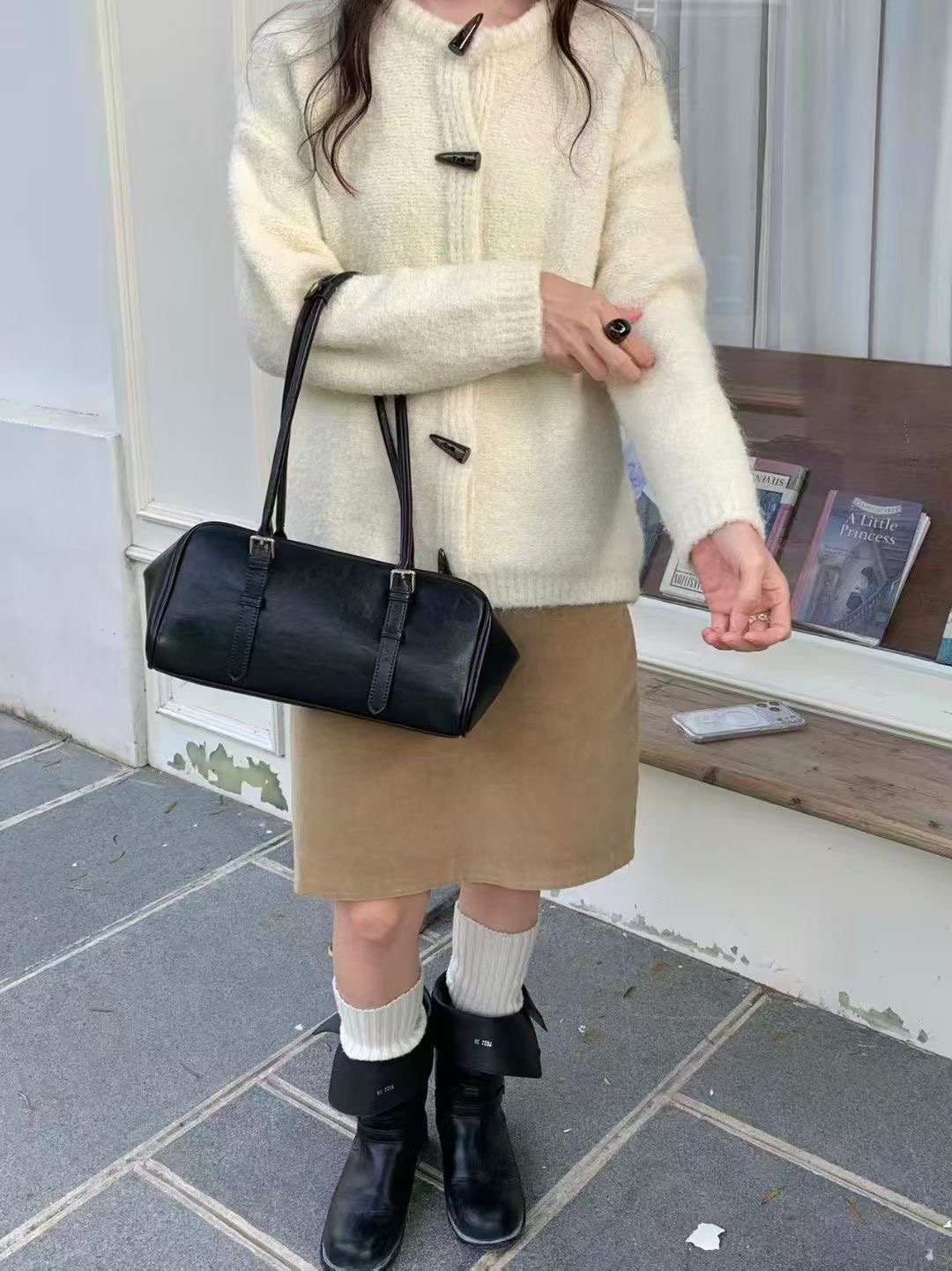 ORANGE-오렌지-OT韓國代購㊣女裝新品25秋冬休閑單肩斜跨包ORANGE單肩/斜跨包圖色2