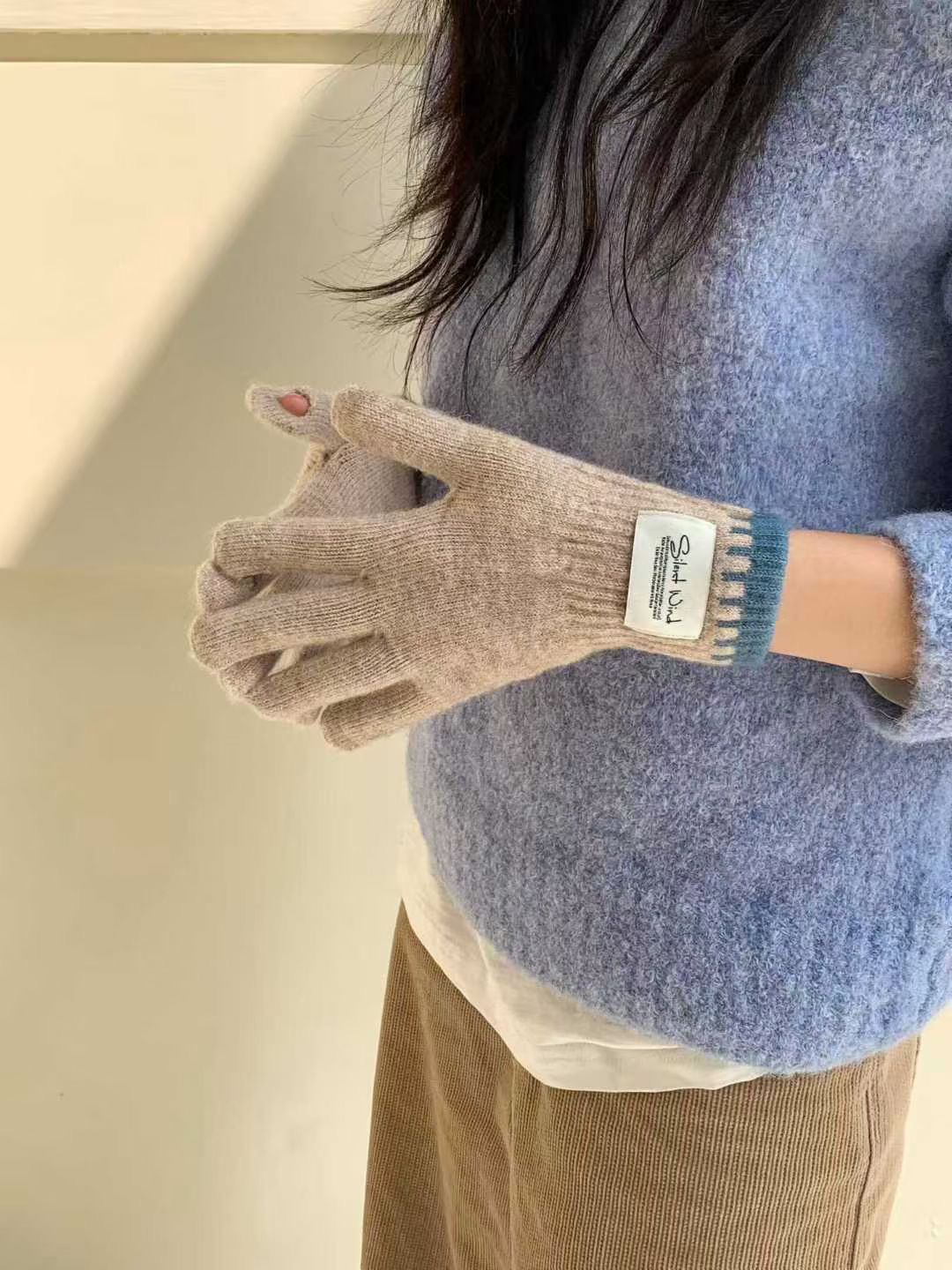 ORANGE-오렌지-OT東大門㊣直郵女裝新款人氣職業手套羊毛ORANGE手套圖色2